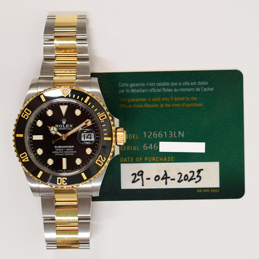 Rolex Submariner Date 41mm Black Dial 126613LN (2025)