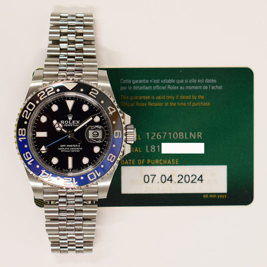 Rolex GMT-Master II "Batman" Dial 126710BLNR (2024)