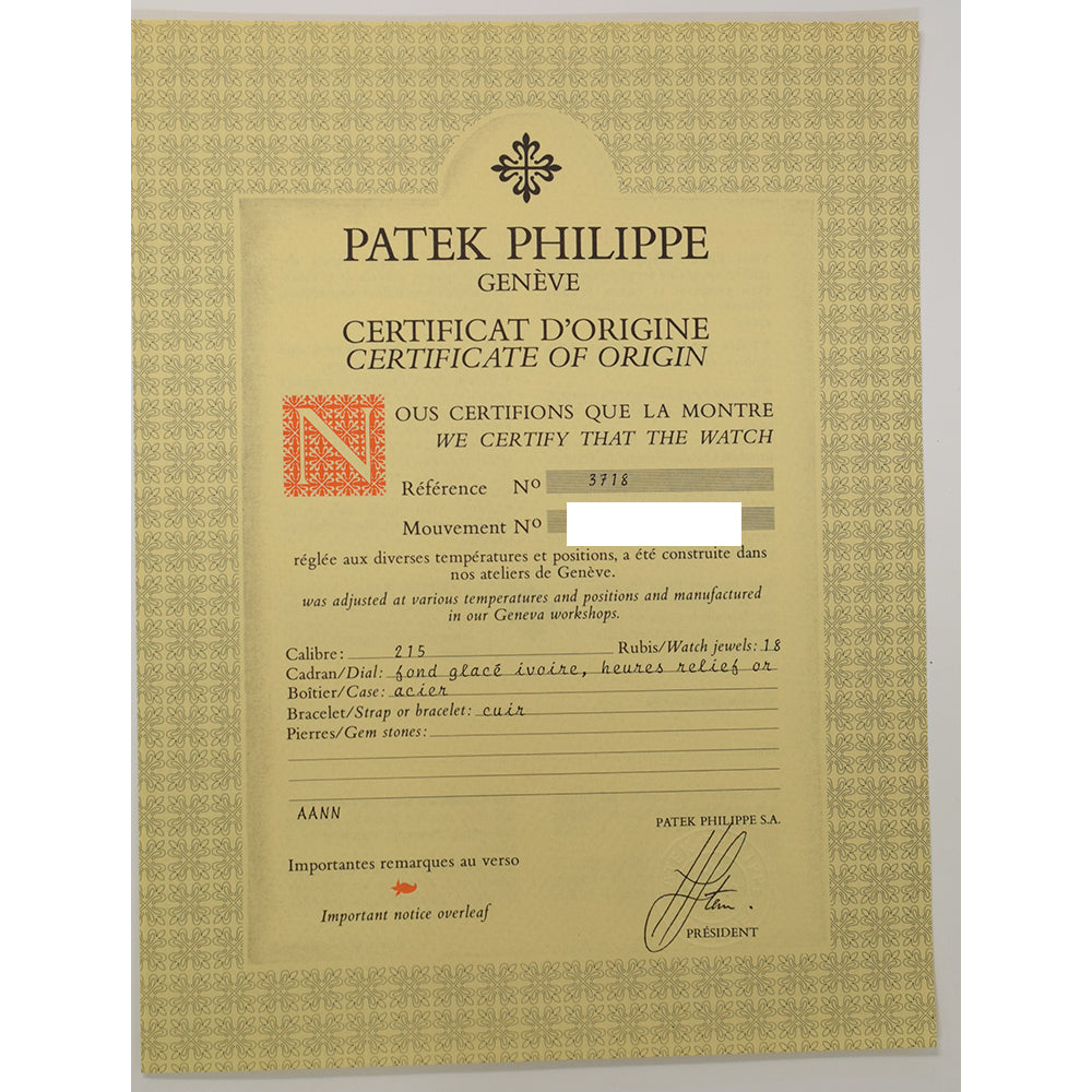 Patek Philippe 3718A