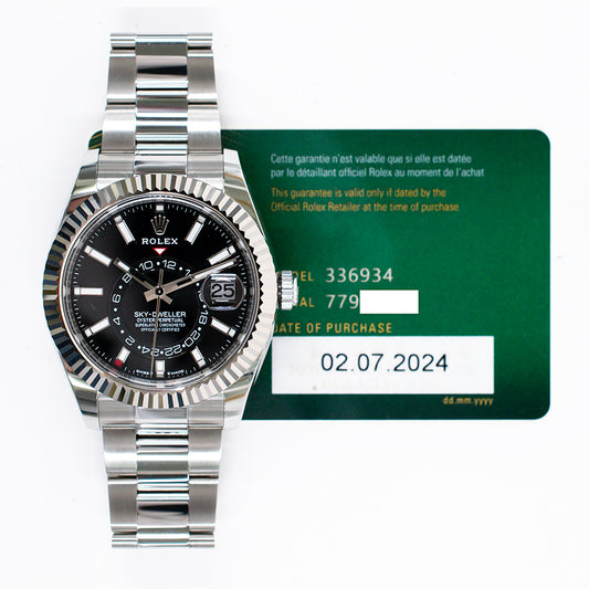 Rolex Sky-Dweller Black Dial 336934 (2024)