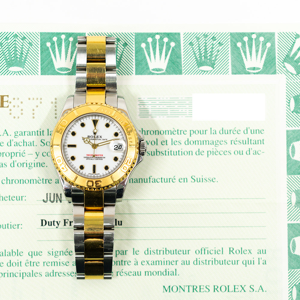 Rolex Yacht-Master 35mm White Dial 168623 (2000)