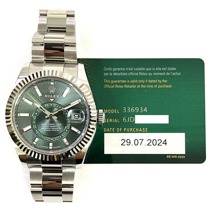 Rolex Sky-Dweller Green Dial 336934