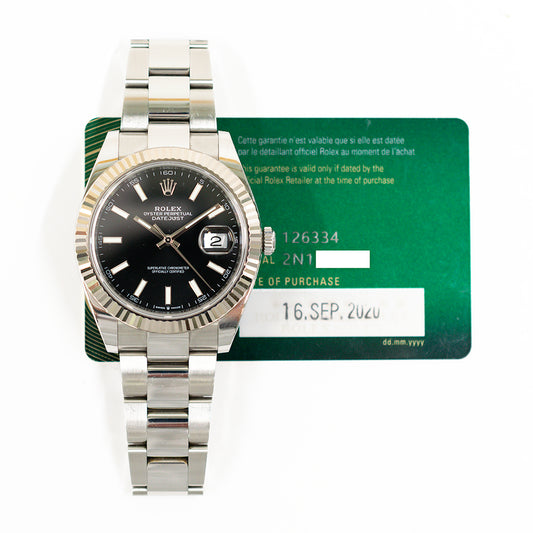Rolex Datejust 41mm Black Dial 126334 (2020)