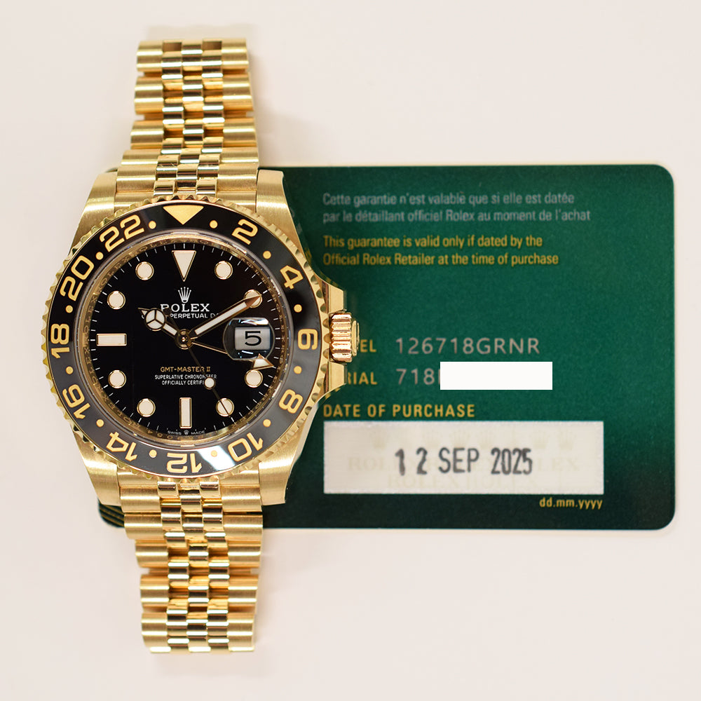 Rolex GMT-Master II Black Dial 126718GRNR (2025)