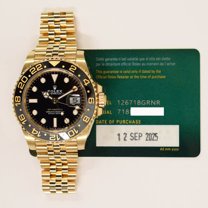 Rolex GMT-Master II Black Dial 126718GRNR (2025)