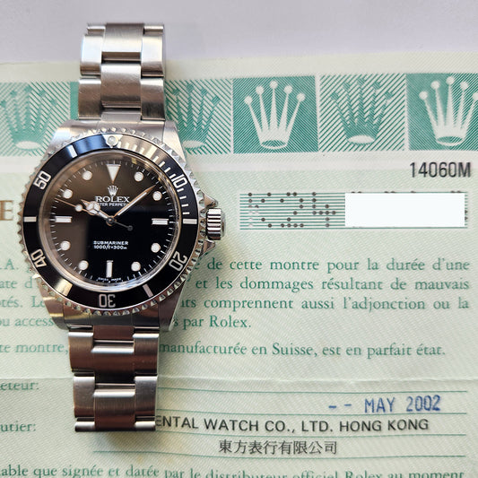 Rolex Submariner No Date 40mm Black Dial 14060M (2002)