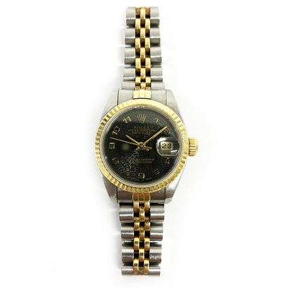 Rolex Lady-Datejust  Black Jubilee Arabic Dial 69173