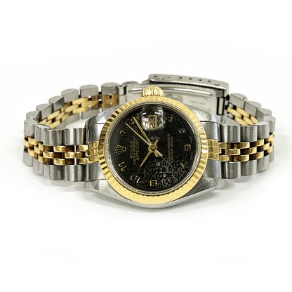 Rolex Lady-Datejust  Black Jubilee Arabic Dial 69173