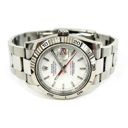 Rolex Datejust Turn-O-Graph White Dial 116264