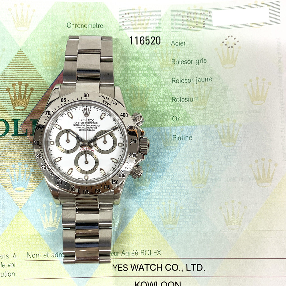 Rolex Daytona White Dial 116520