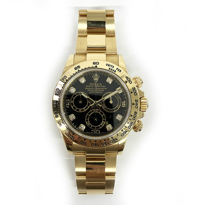 Rolex Daytona Black Diamond Dial 116508G