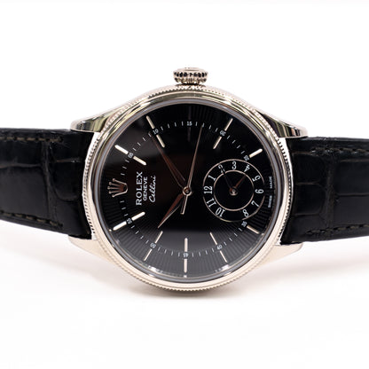 Rolex Cellini Dual Time 39mm Black Dial 50529 (2022)