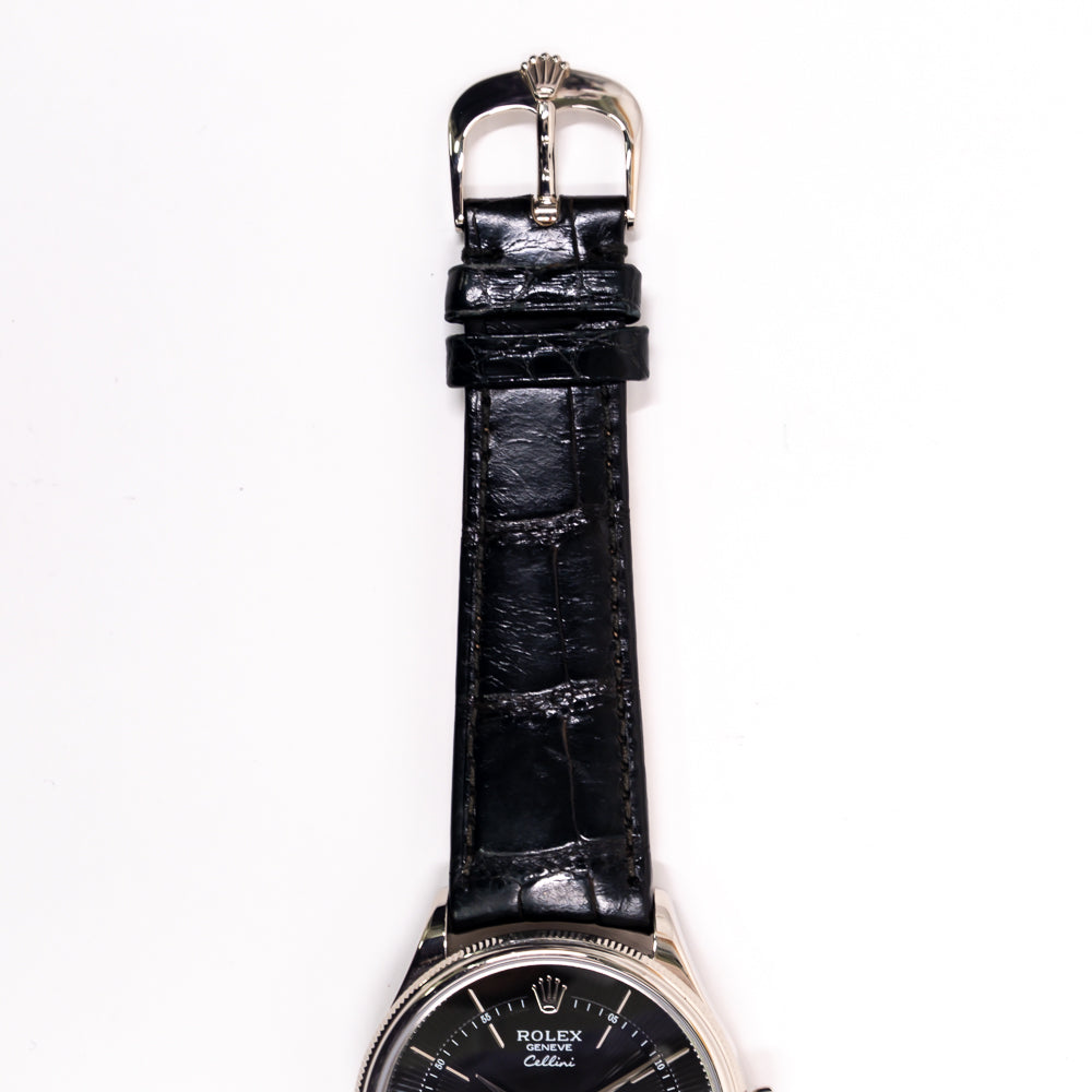 Rolex Cellini Dual Time 39mm Black Dial 50529 (2022)