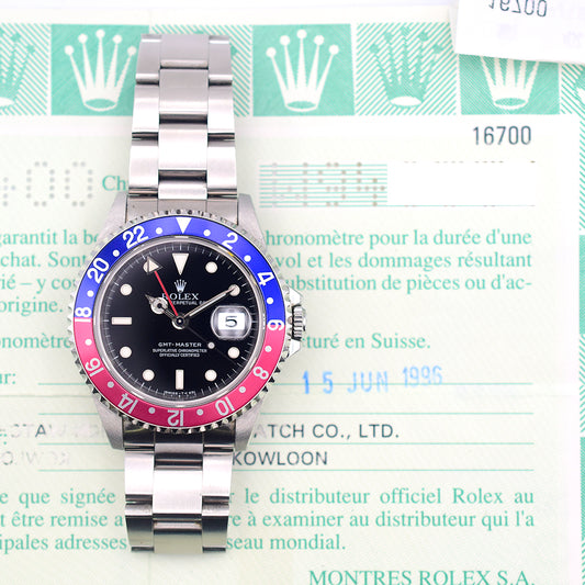 Rolex GMT-Master Pepsi Dial 16700 (1996)