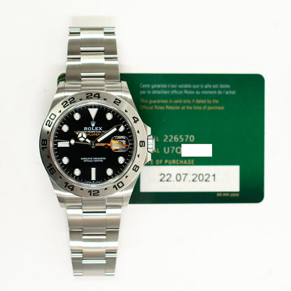Rolex Explorer II 42mm Black Dial 226570 (2021)