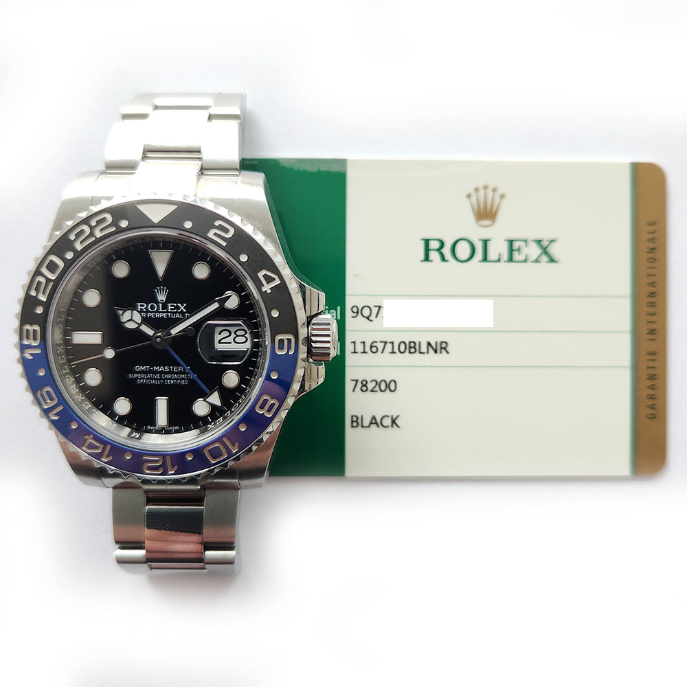 Rolex GMT-Master II Batman Dial 116710BLNR