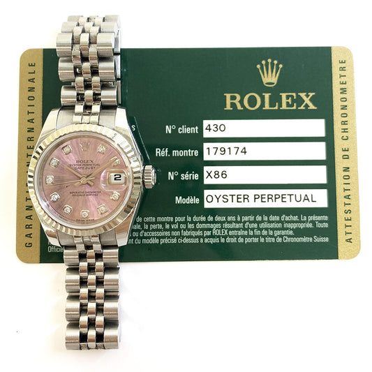 Rolex Lady-Datejust Pink Diamond Dial 179174