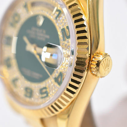 Rolex Day-Date 36mm Pave Diamond Myriad Arabic Dial 118238