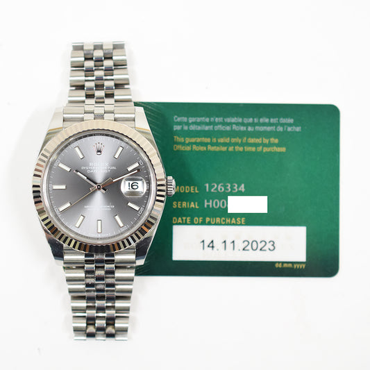 Rolex Datejust 41mm Slate Dial 126334 (2023)