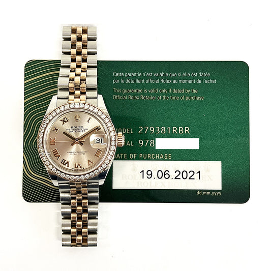 Rolex Lady-Datejust Sundust Roman Dial 279381RBR