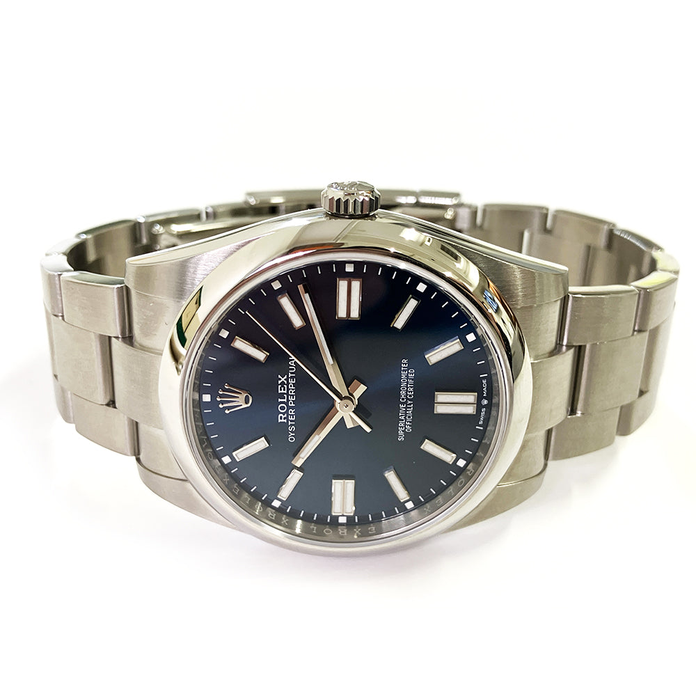 Rolex Oyster Perpetual 41mm Blue Dial 124300