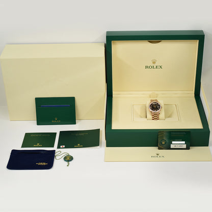 Rolex Day-Date 36mm Eisenkiesel Diamond Dial 128345RBR  (2021)