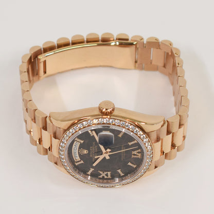 Rolex Day-Date 36mm Eisenkiesel Diamond Dial 128345RBR  (2021)