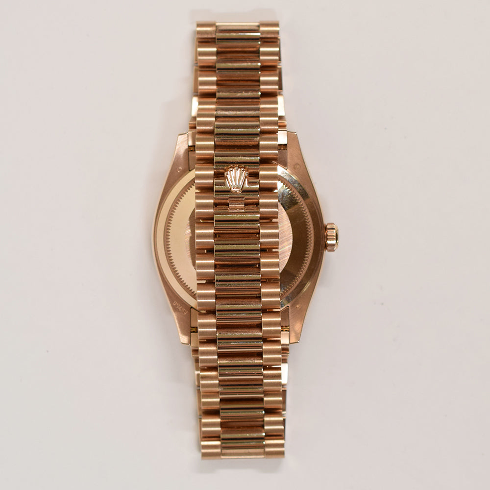 Rolex Day-Date 36mm Eisenkiesel Diamond Dial 128345RBR  (2021)