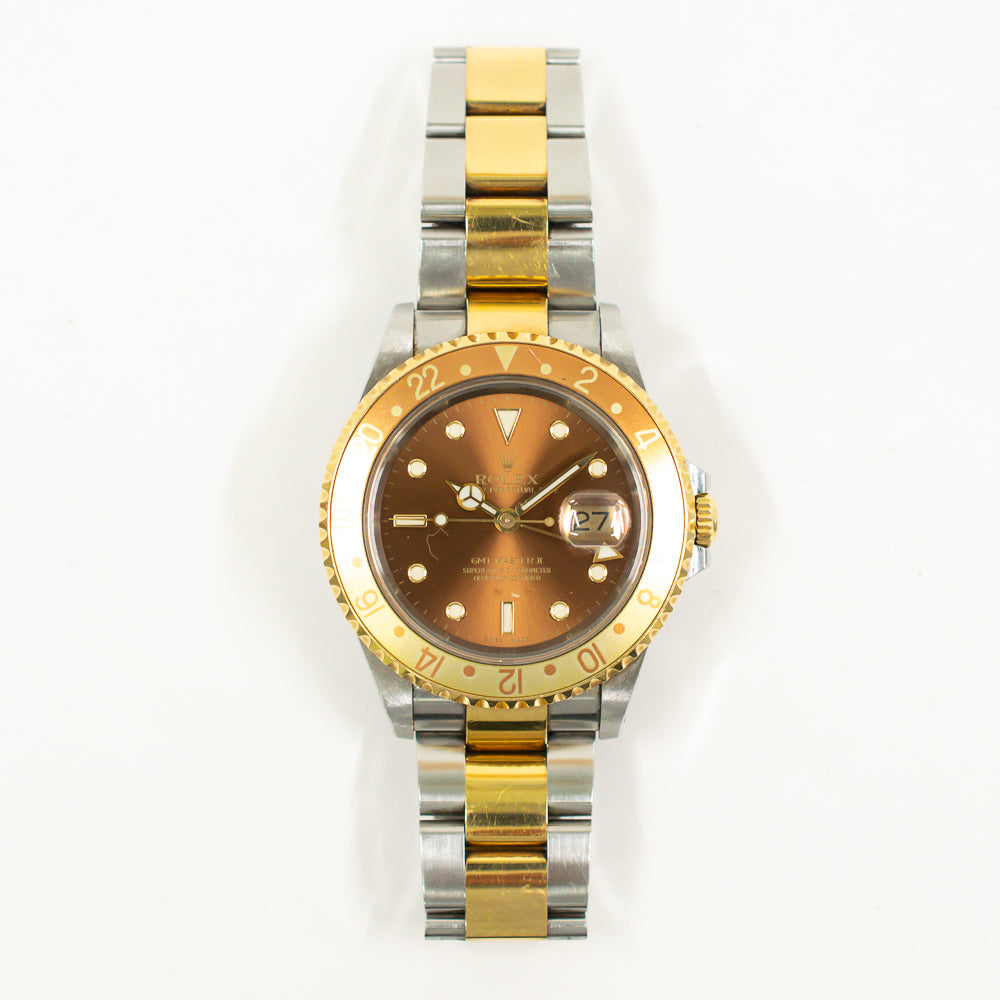 Rolex GMT-Master II 40mm Brown Dial 16713