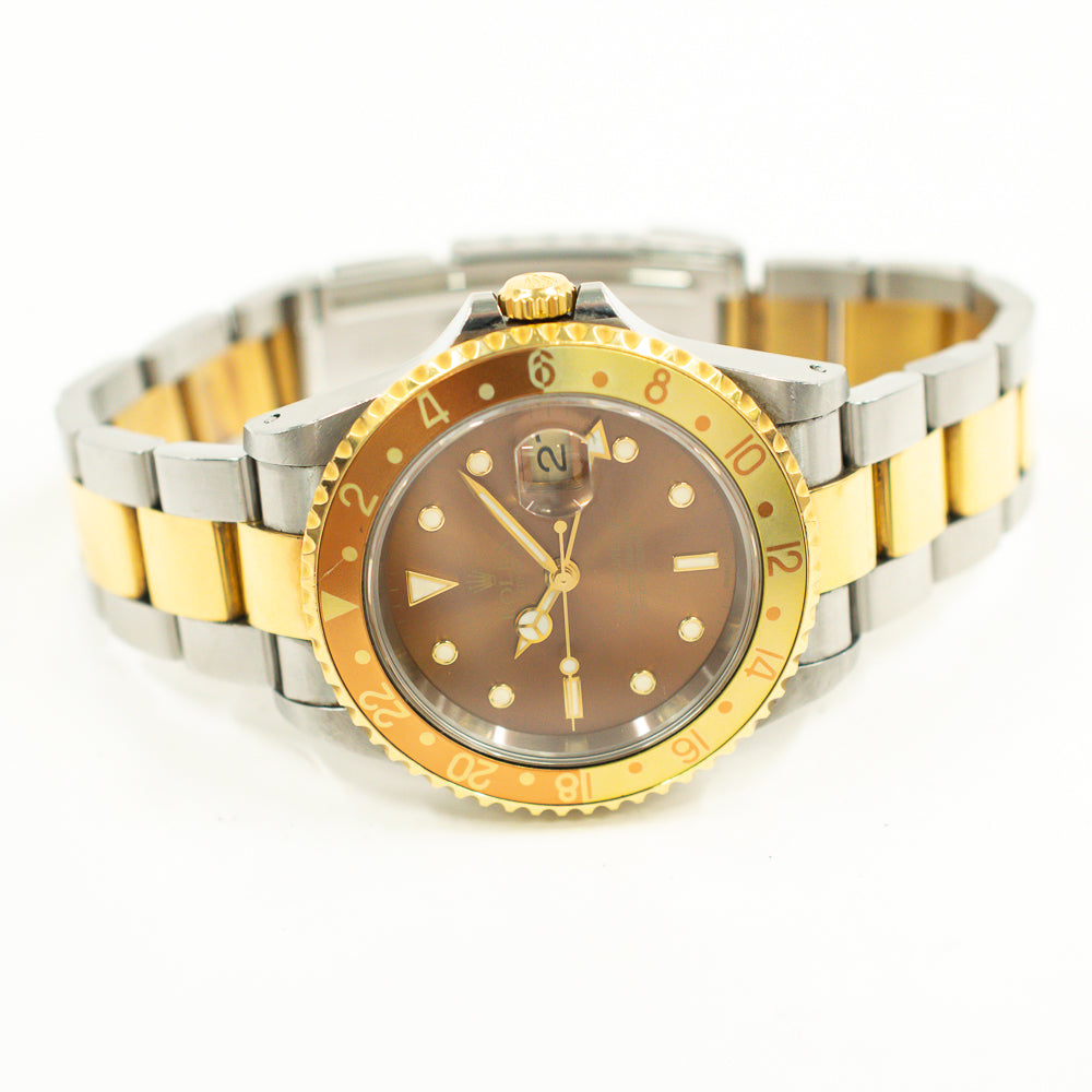 Rolex GMT-Master II 40mm Brown Dial 16713