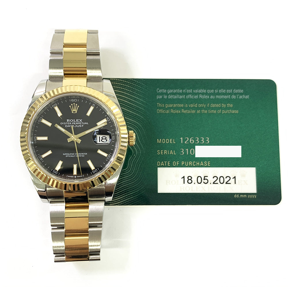 Rolex Datejust 41mm Black Dial Oyster 126333