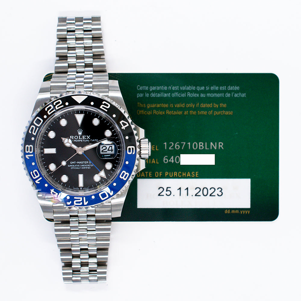 Rolex GMT-Master II "Batman" Dial 126710BLNR (2023)