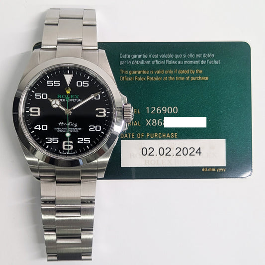 Rolex Air-King 40mm Black Dial 126900 (2024)