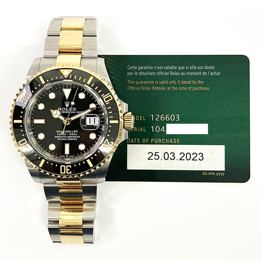 Rolex Sea Dweller Black Dial 126603