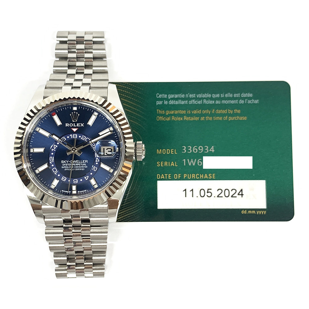 Rolex Sky-Dweller Blue Dial 336934