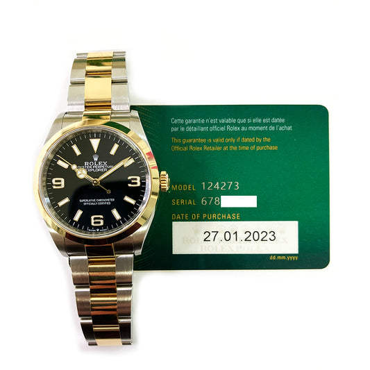 Rolex Explorer 36mm Black Dial 124273