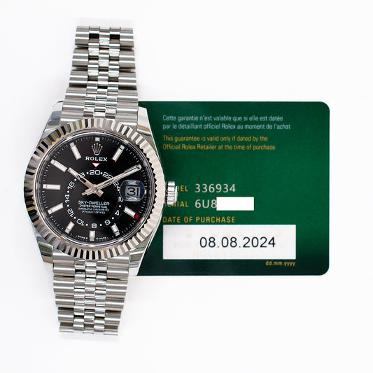 Rolex Sky-Dweller Black Dial 336934 (2024)