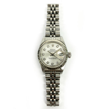 Rolex Lady-Datejust Silver Diamond Dial 79174G