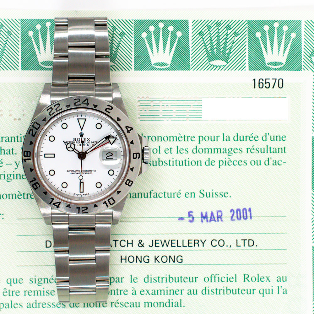 Rolex Explorer II 40mm White 16570 (2001)