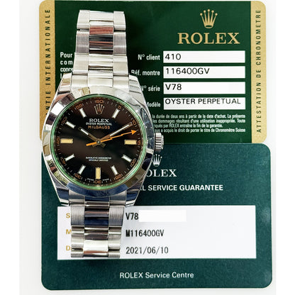 Rolex Milgauss Black Dial 116400GV (2011)