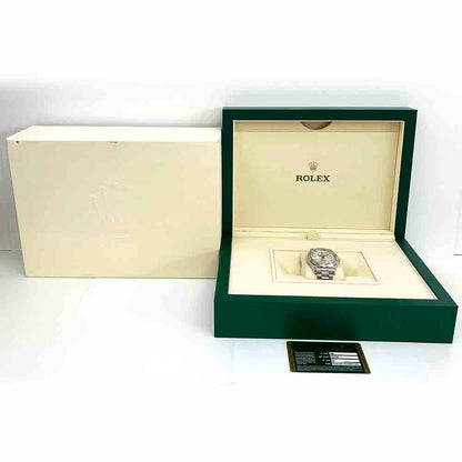 Rolex Day-Date II Silver Diamond Dial 218239