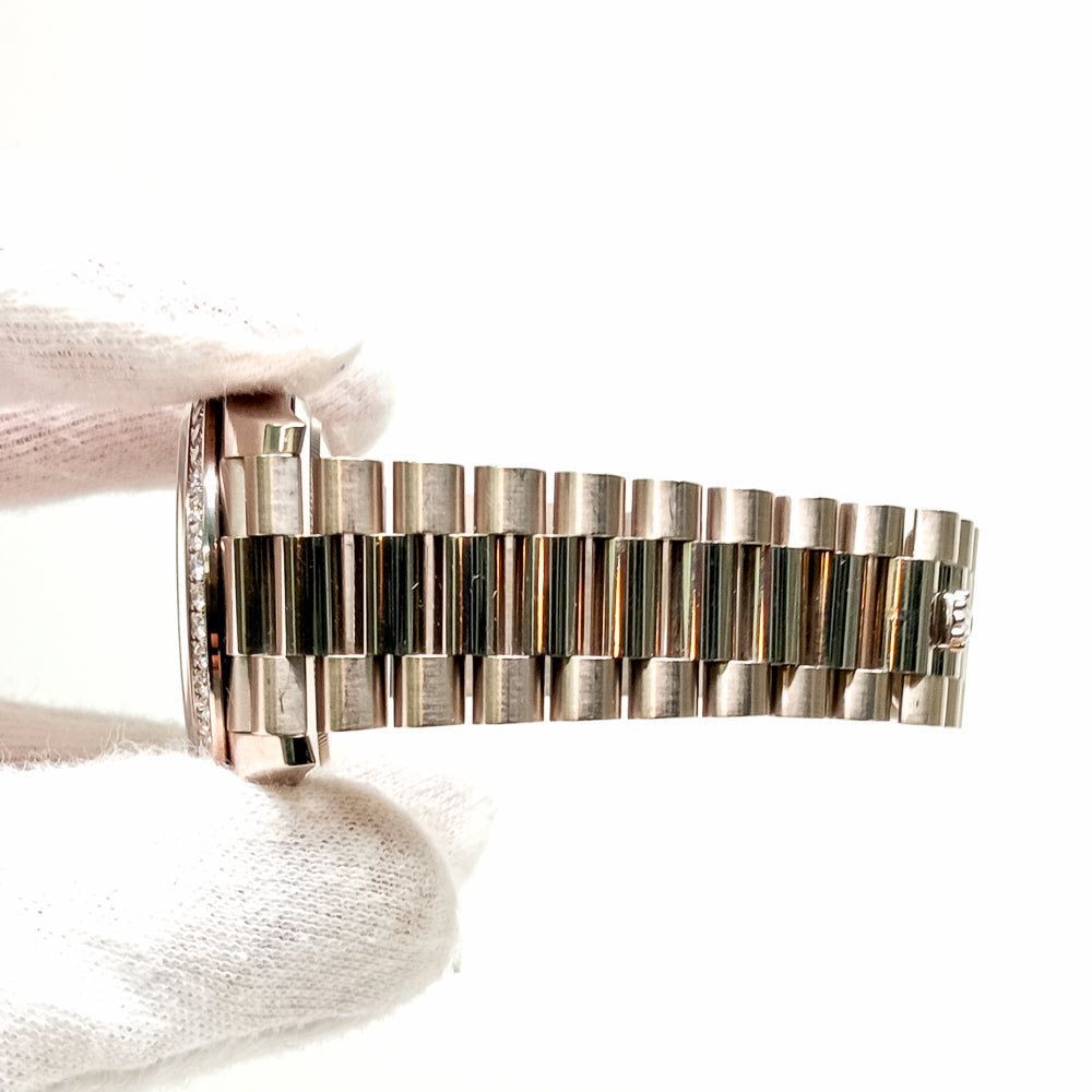 Rolex Day-Date 40mm Silver Diamond Dial 228349RBR (2016)