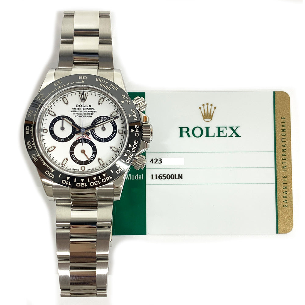 Rolex Daytona Ceramic Bezel White Dial 116500LN