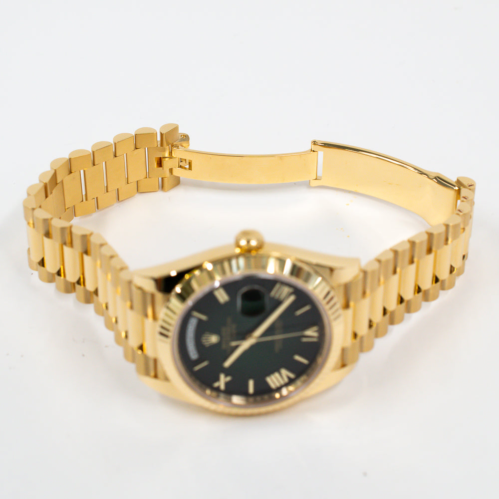 Rolex Day-Date 40mm Green Ombre Roman Dial 228238 (2025)
