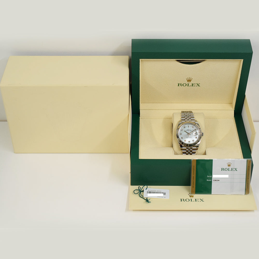 Rolex Datejust 41mm Mop Diamond Dial 126334NG (2018)