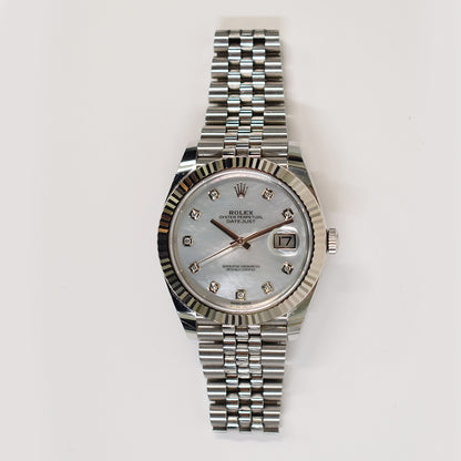 Rolex Datejust 41mm Mop Diamond Dial 126334NG (2018)
