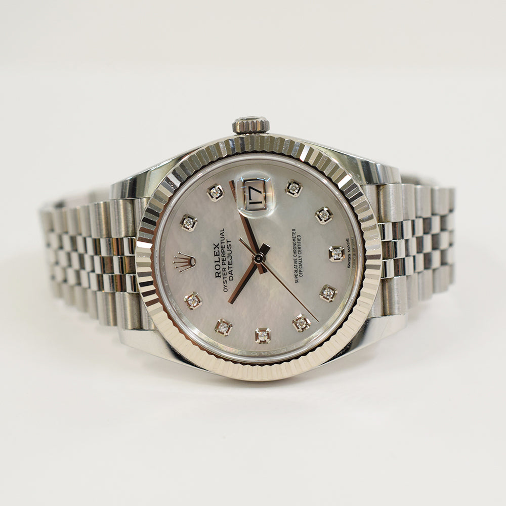 Rolex Datejust 41mm Mop Diamond Dial 126334NG (2018)