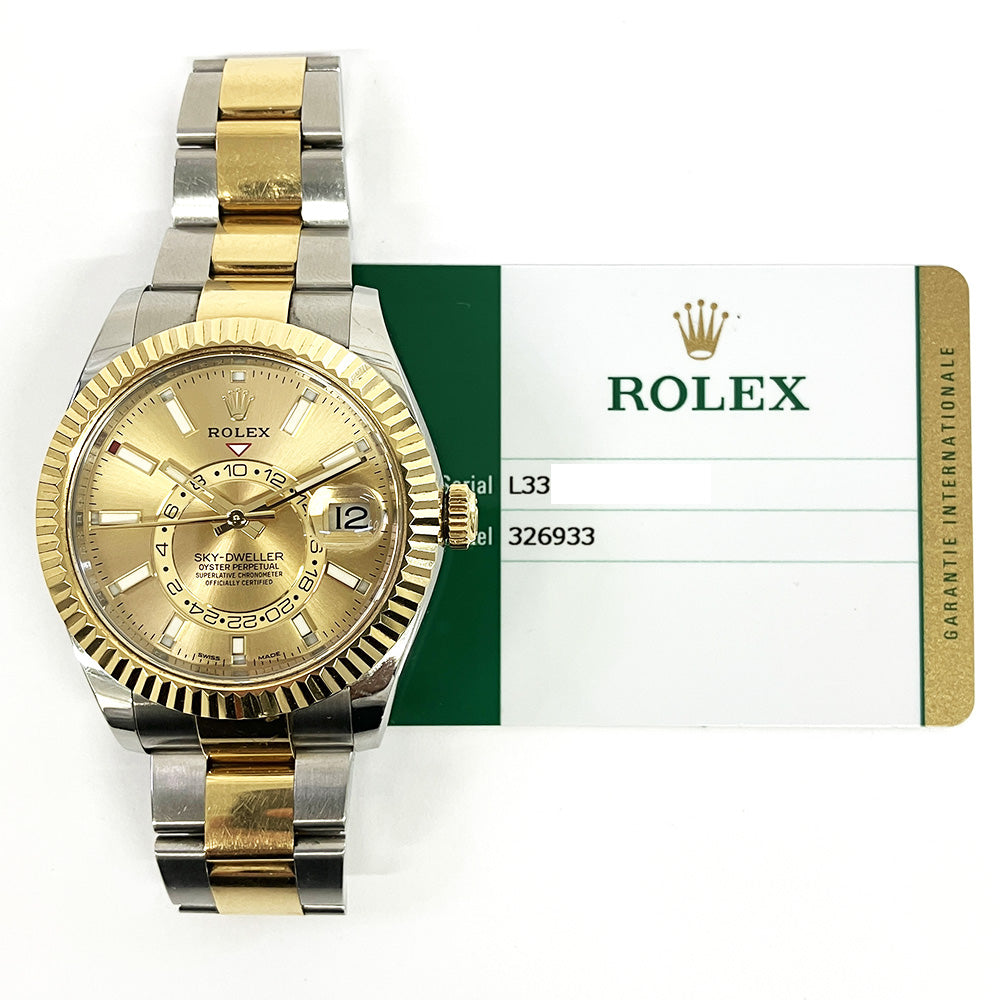 Rolex Sky-Dweller Champagne Dial 326933