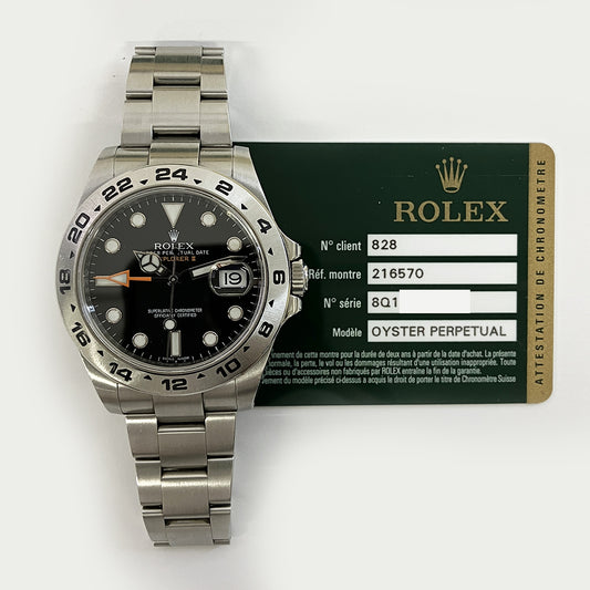 Rolex Explorer II Black Dial 216570