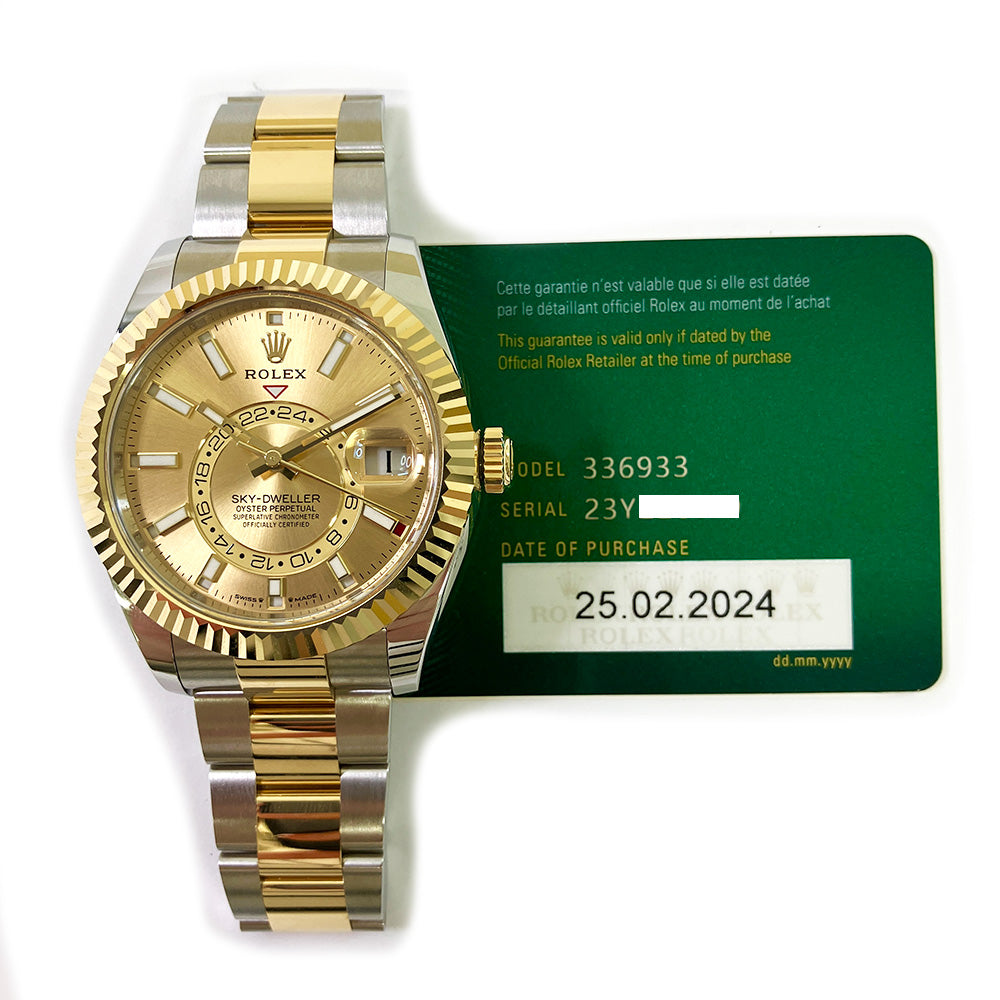 Rolex Sky-Dweller Oyster, 42mm Champagne Dial 336933